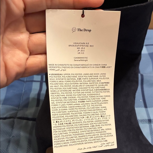 New The Drop size 8.5 Elegant Dark Blue Microsuede Leather Women's Boots 2”heel - Picture 11 of 11